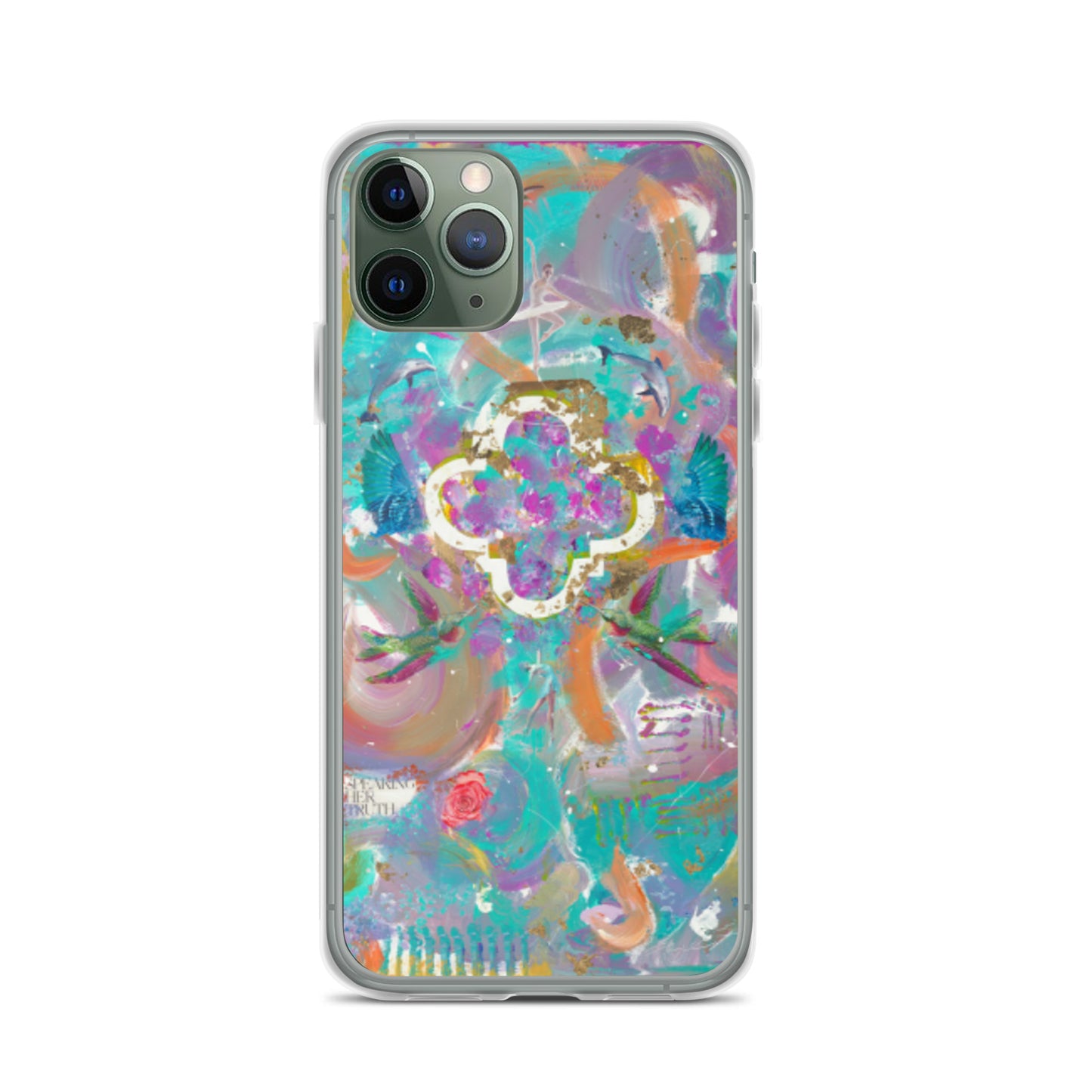 "TRULY FREE" Print (Abstract Painting made by Chianne) IPHONE CASE