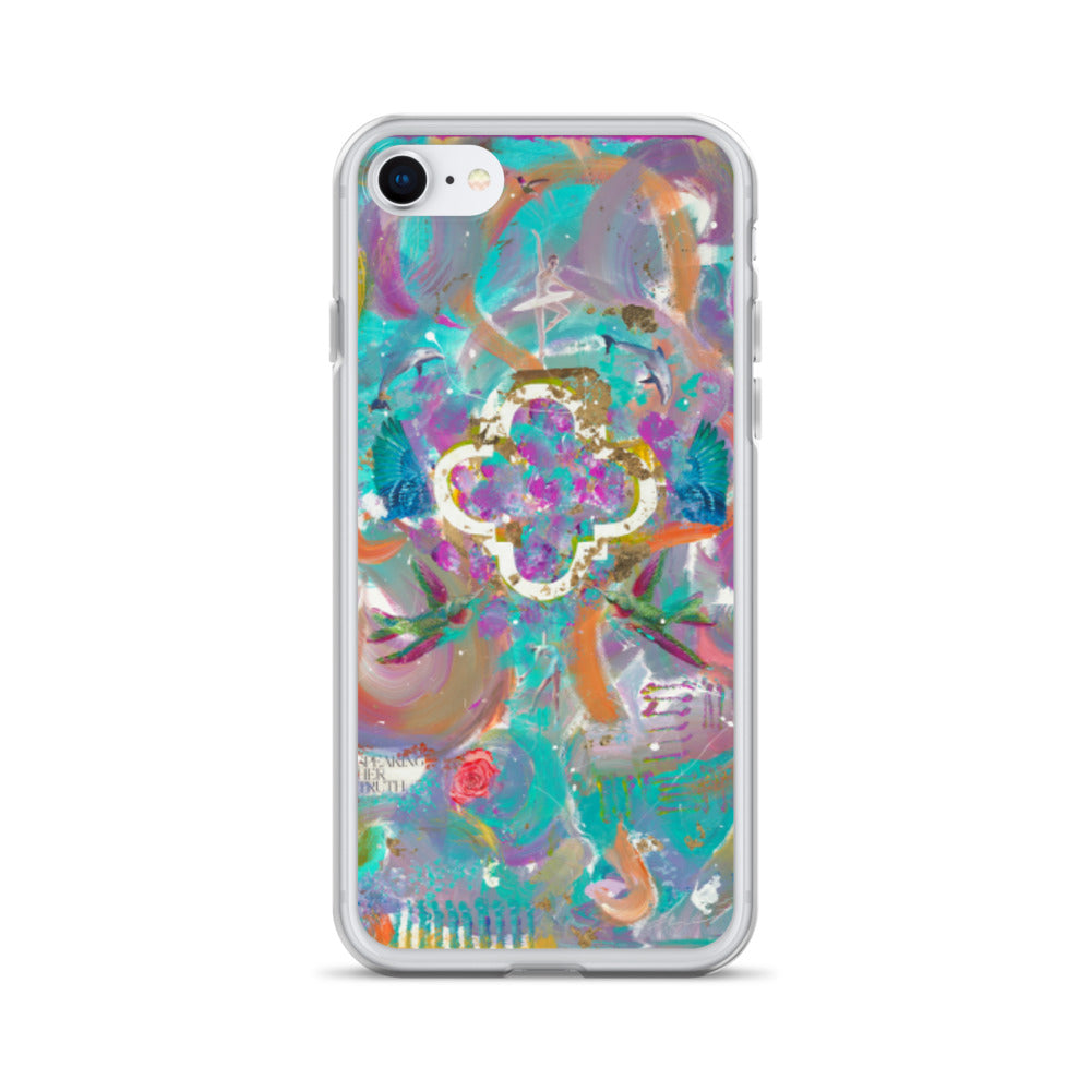 "TRULY FREE" Print (Abstract Painting made by Chianne) IPHONE CASE