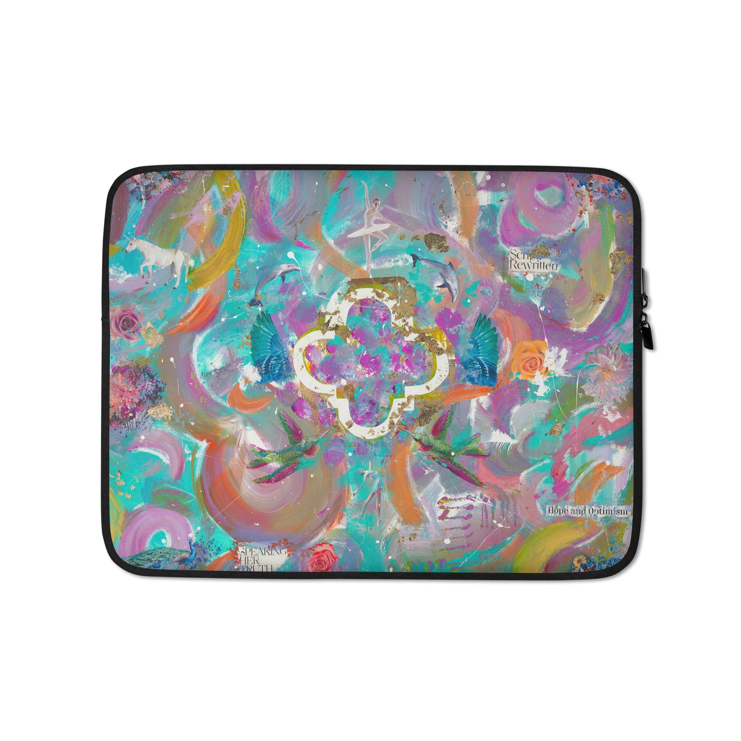 "TRULY FREE" Print (Abstract Painting made by Chianne) LAPTOP SLEEVE